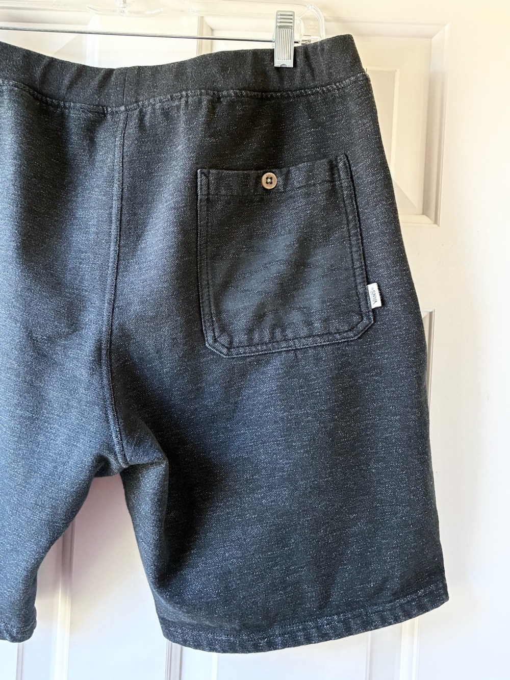 Vans X Nathan Fletcher Men's Athletic Shorts Drawstring Heather Charcoal Size L - Picture 6 of 11